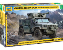 3648 Российский бронеавтомобиль Тайфун ВДВ 4*4 К-4386 с БМДУ