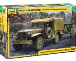 3656 Американский армейский автомобиль Dodge WC-51 «Три четверти»